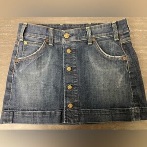 Citizens of Humanity Button mini skirt